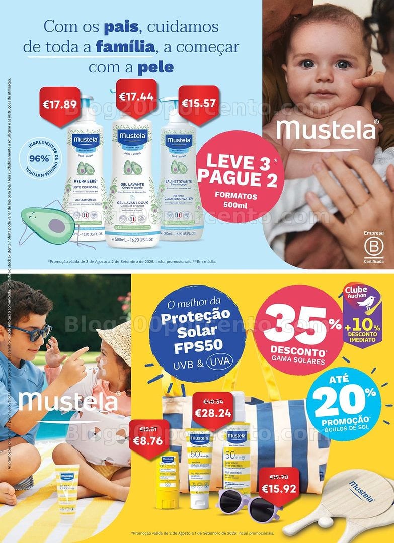 Antevisão Folheto AUCHAN Saúde e Bem-Estar Promoções de 2 agosto a 1 setembro