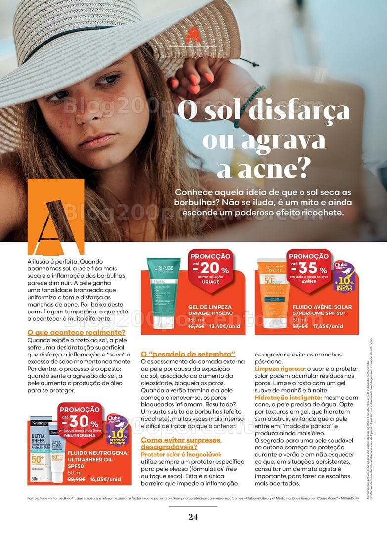 Antevisão Folheto AUCHAN Saúde e Bem-Estar Promoções de 2 agosto a 1 setembro