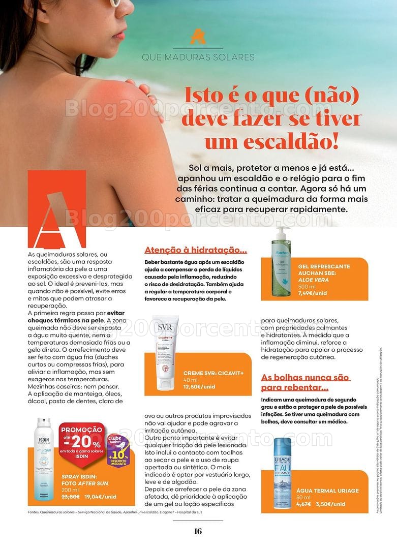 Antevisão Folheto AUCHAN Saúde e Bem-Estar Promoções de 3 julho a 1 agosto