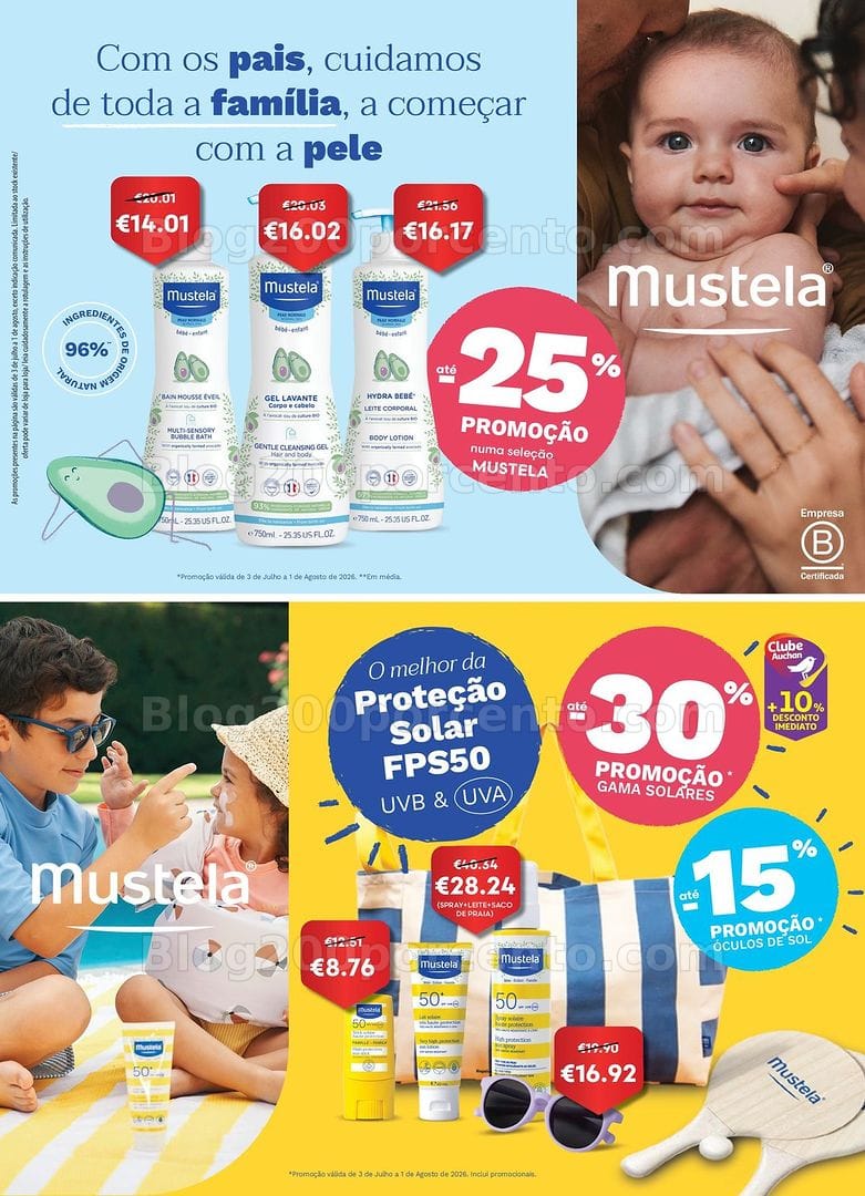 Antevisão Folheto AUCHAN Saúde e Bem-Estar Promoções de 3 julho a 1 agosto