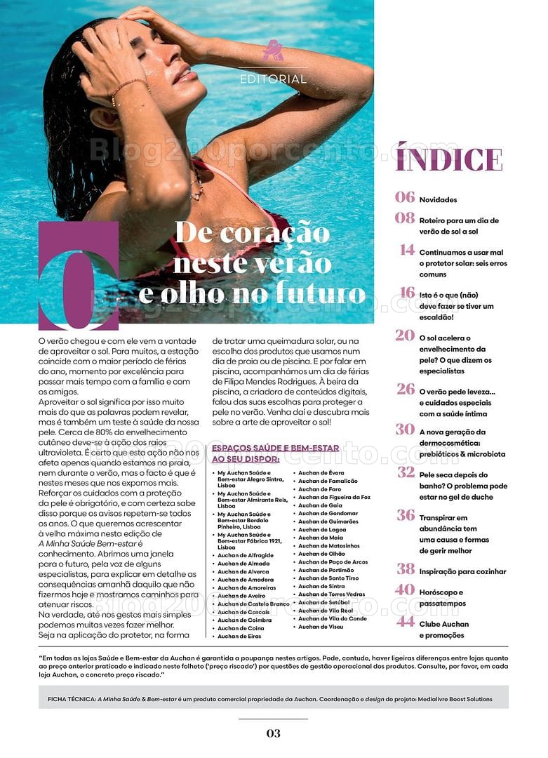 Antevisão Folheto AUCHAN Saúde e Bem-Estar Promoções de 3 julho a 1 agosto