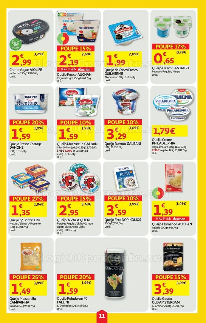 Antevisão Folheto AUCHAN Super Poupança Promoções de 9 a 15 julho