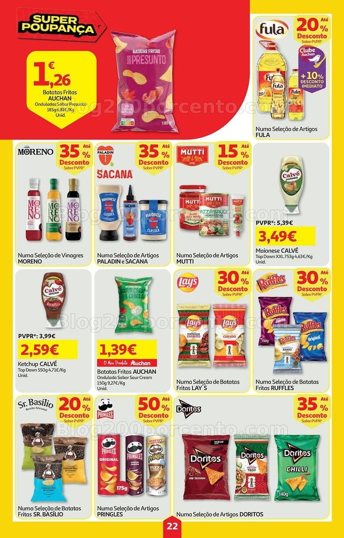 Antevisão Folheto AUCHAN Super Poupança Promoções de 9 a 15 julho