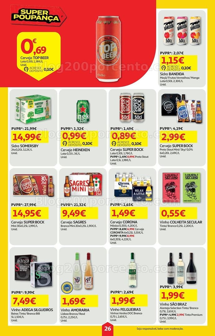 Antevisão Folheto AUCHAN Super Poupança Promoções de 9 a 15 julho