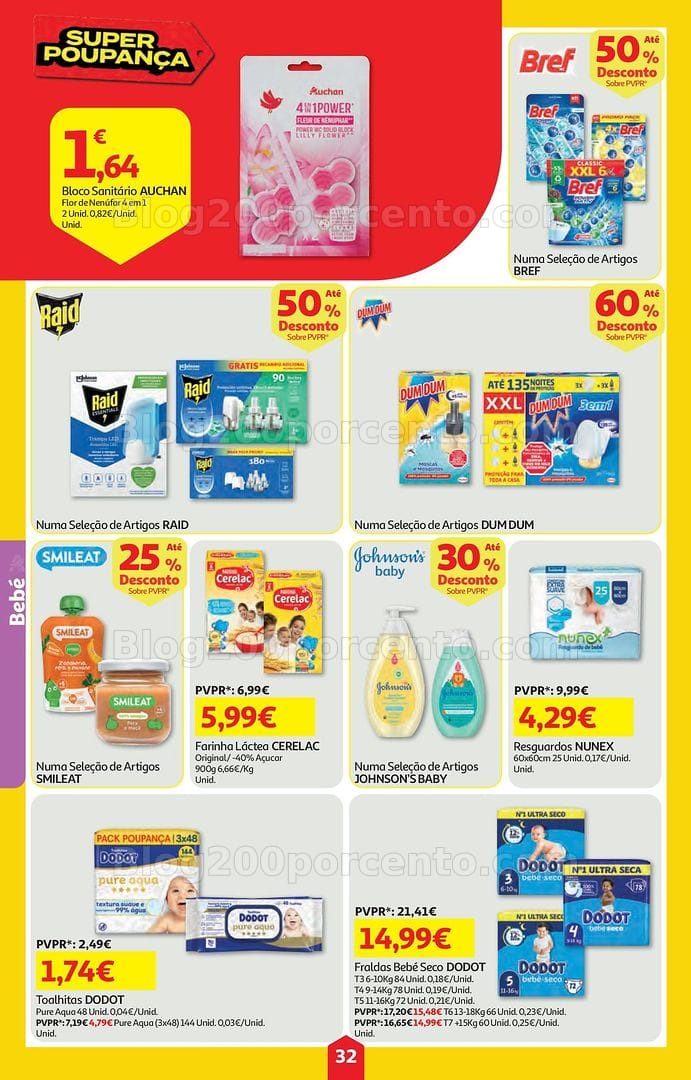 Antevisão Folheto AUCHAN Super Poupança Promoções de 9 a 15 julho