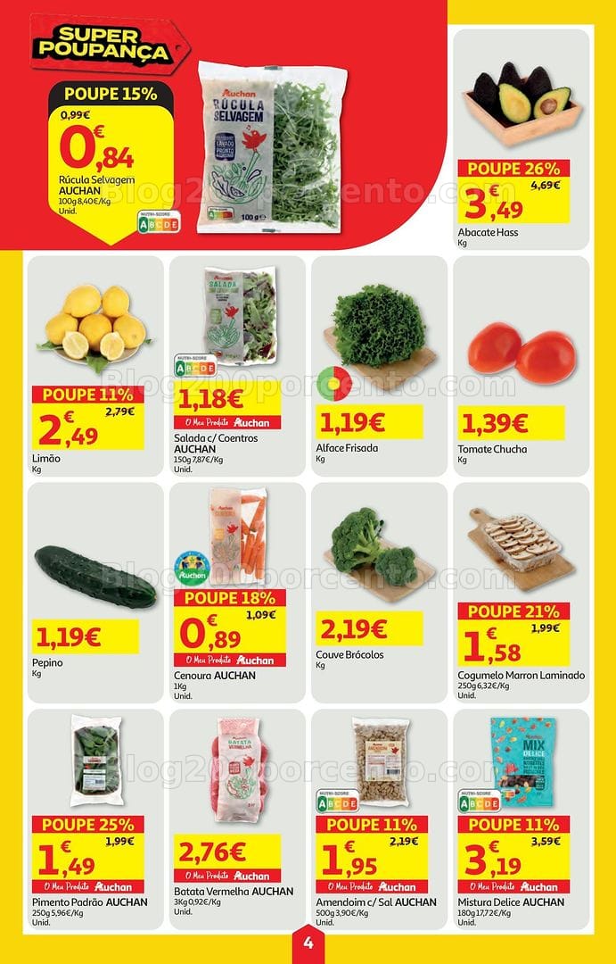 Antevisão Folheto AUCHAN Super Poupança Promoções de 9 a 15 julho
