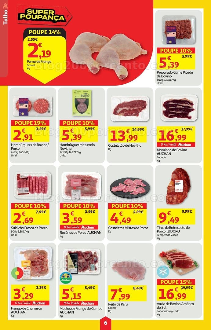 Antevisão Folheto AUCHAN Super Poupança Promoções de 9 a 15 julho