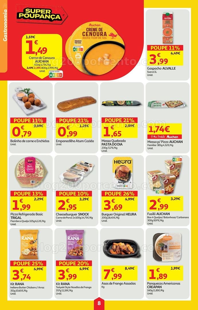 Antevisão Folheto AUCHAN Super Poupança Promoções de 9 a 15 julho