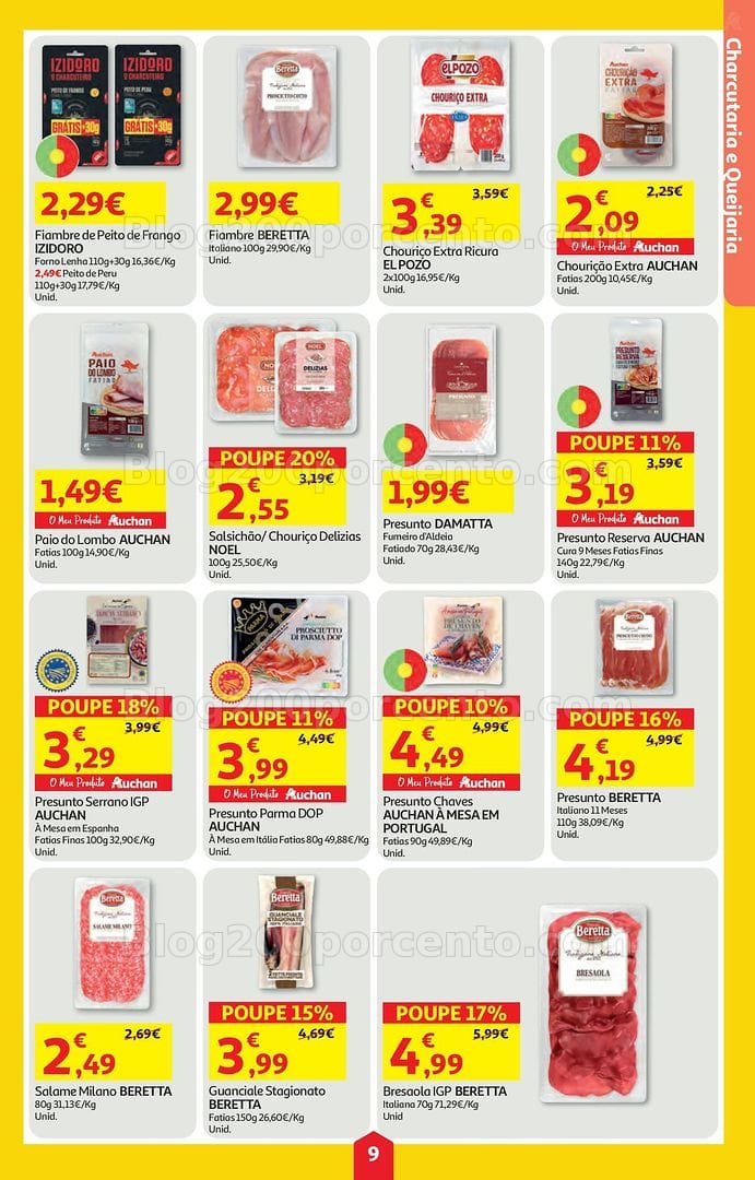 Antevisão Folheto AUCHAN Super Poupança Promoções de 9 a 15 julho