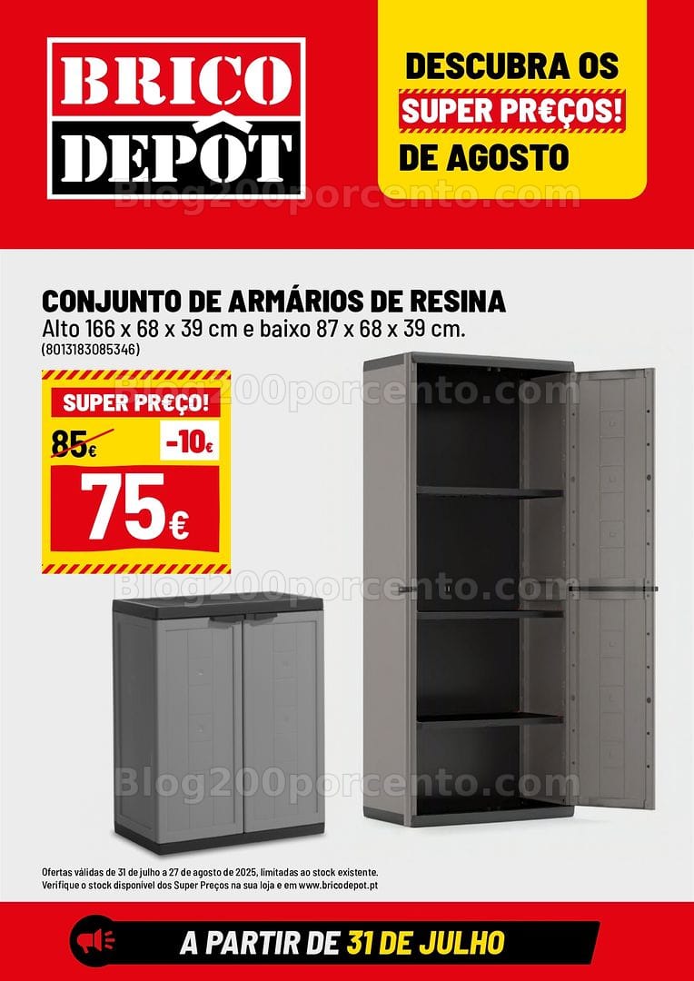 Antevisão Folheto BRICO DEPÔT Promoções de 31 julho a 27 agosto