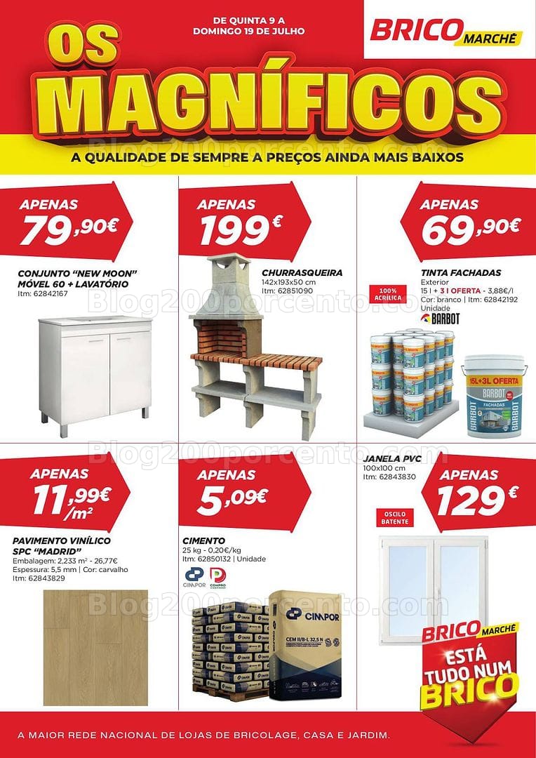 Antevisão Folheto BRICOMARCHÉ Promoções de 9 a 19 julho