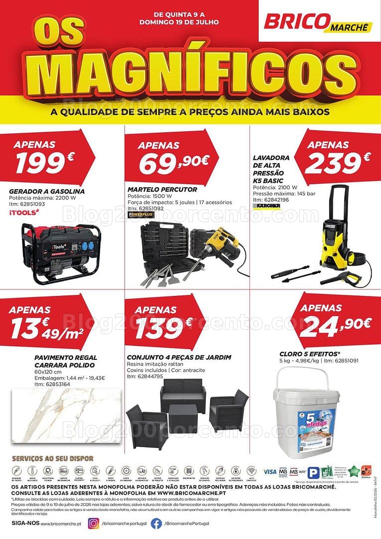 Antevisão Folheto BRICOMARCHÉ Promoções de 9 a 19 julho