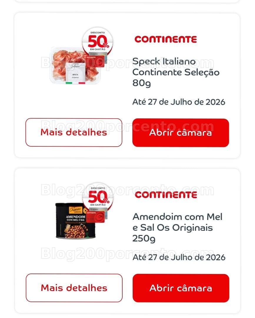 ALERTA - Novos Caça Produtos CONTINENTE são 50% de desconto para acumular!