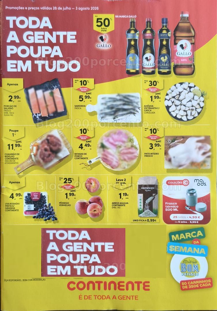 Antevisão Folheto CONTINENTE Promoções de 28 julho a 3 agosto