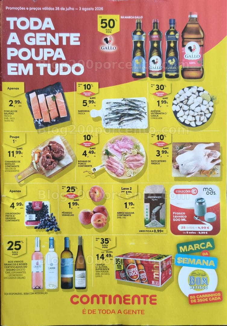 Antevisão Folheto CONTINENTE Promoções de 28 julho a 3 agosto