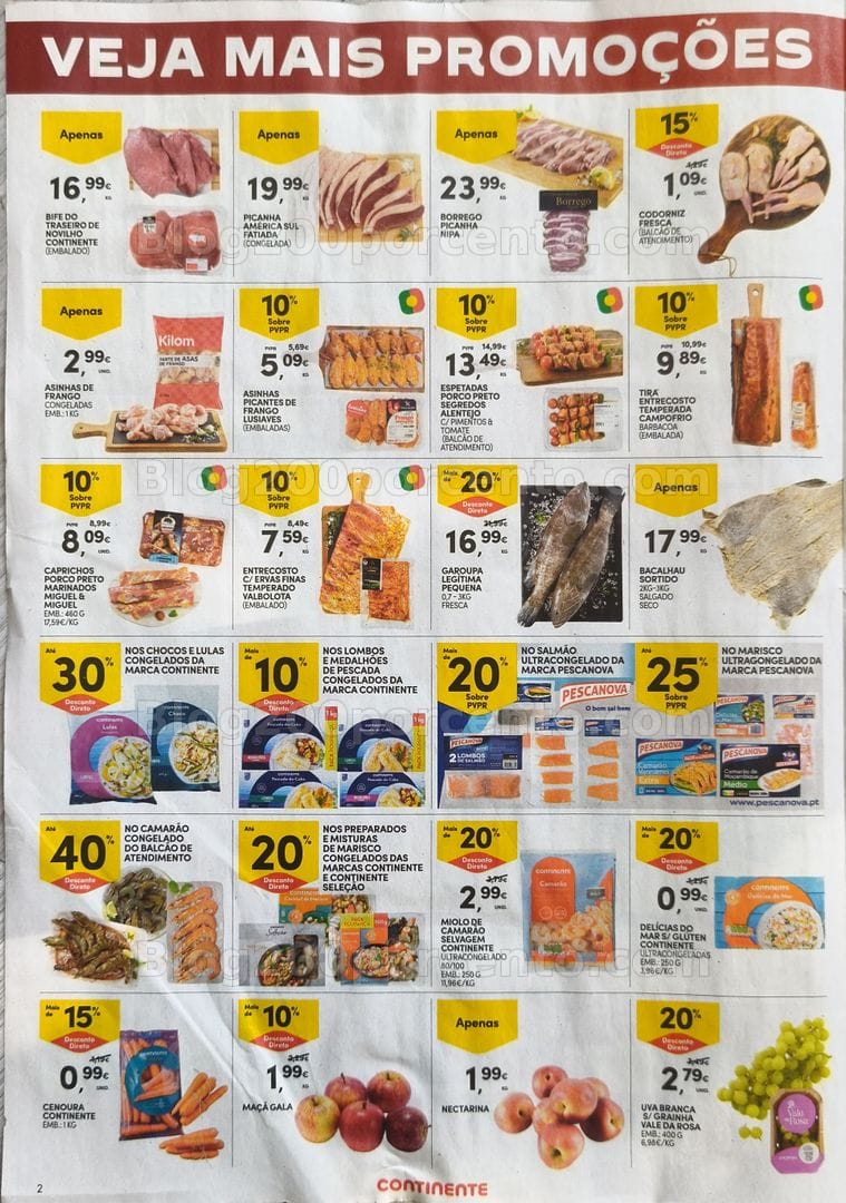 Antevisão Folheto CONTINENTE Promoções Fim de Semana - 17 a 20 julho