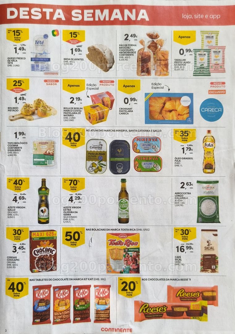 Antevisão Folheto CONTINENTE Promoções Fim de Semana - 17 a 20 julho