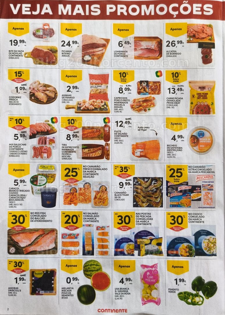 Antevisão Folheto CONTINENTE Promoções Fim de Semana - 24 a 27 julho