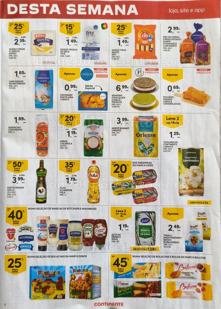 Antevisão Folheto CONTINENTE Promoções Fim de Semana - 24 a 27 julho