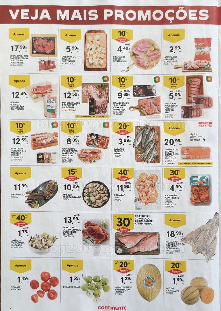Antevisão Folheto CONTINENTE Promoções Fim de Semana - 31 julho a 3 agosto