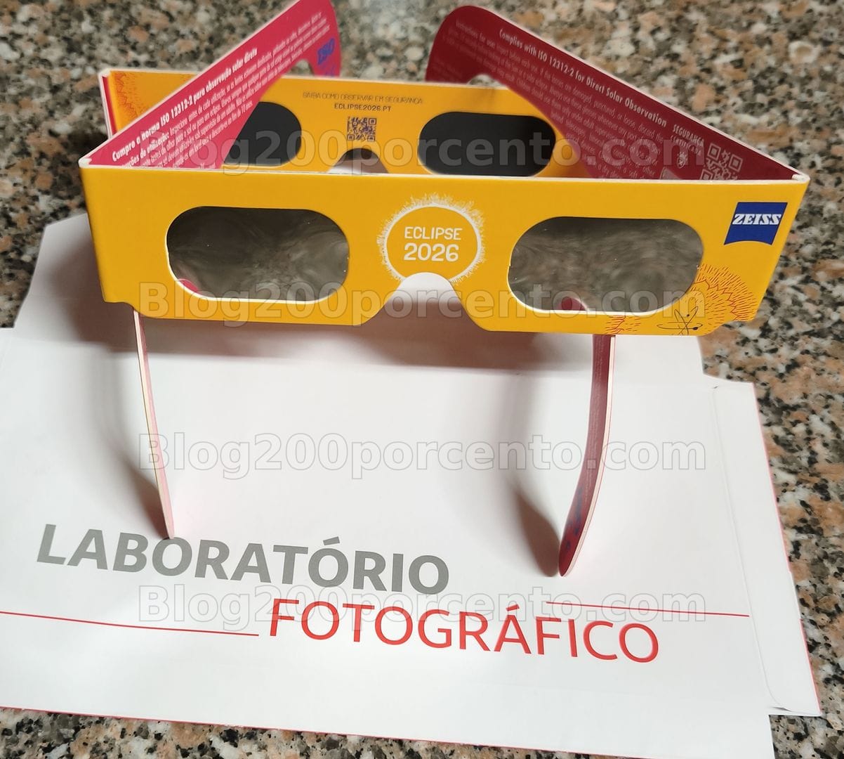 ALERTA 100% grátis - Consiga os seus óculos para ver o Eclipse de 12 agosto!