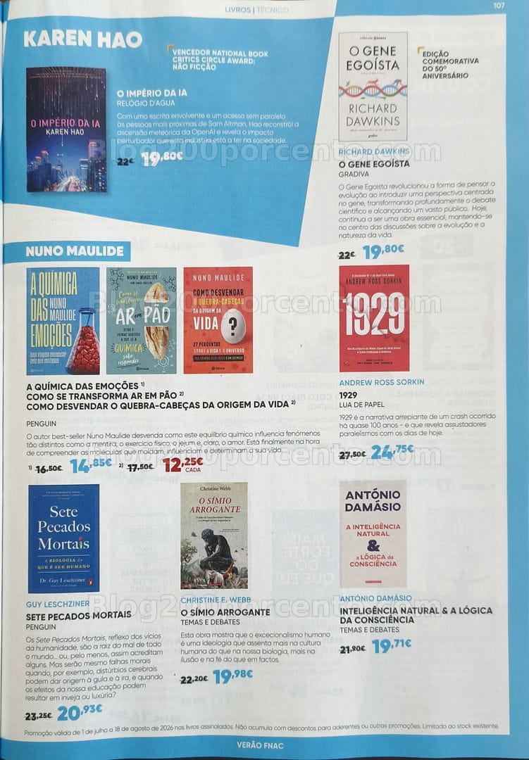 Antevisão Folheto FNAC Promoções de 1 julho a 18 agosto