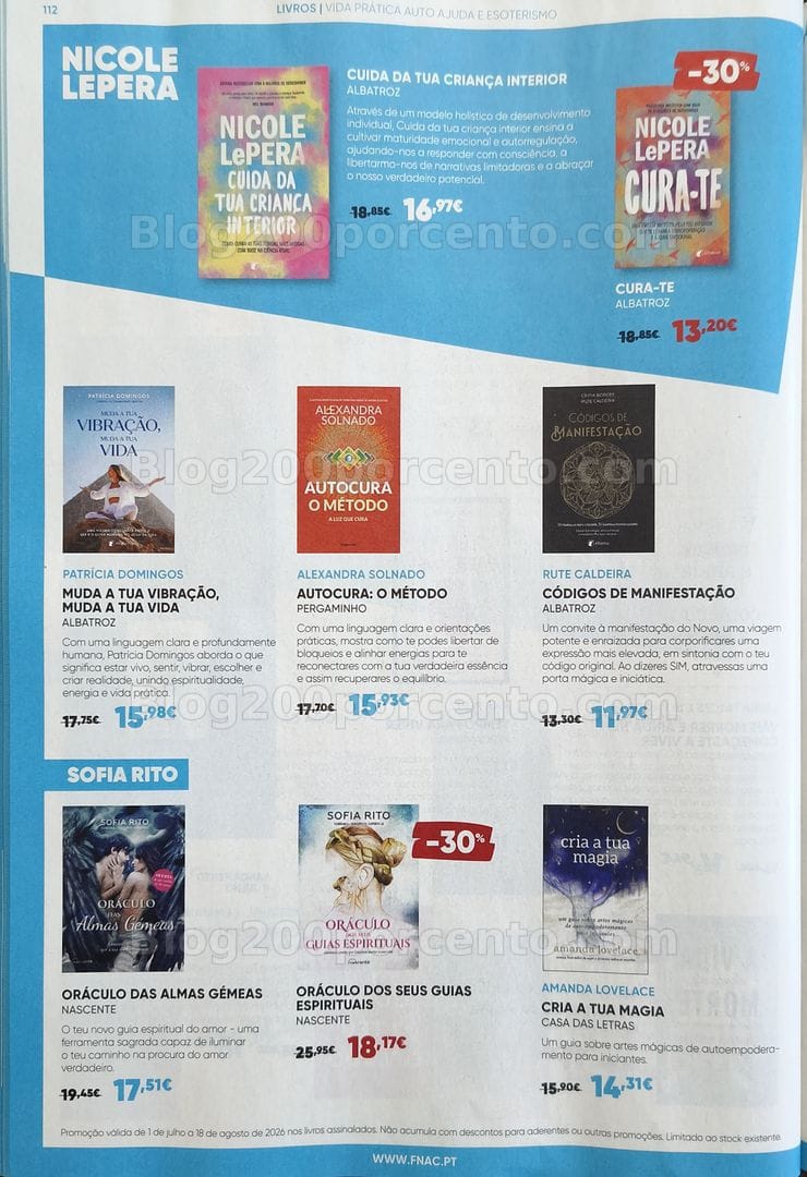 Antevisão Folheto FNAC Promoções de 1 julho a 18 agosto