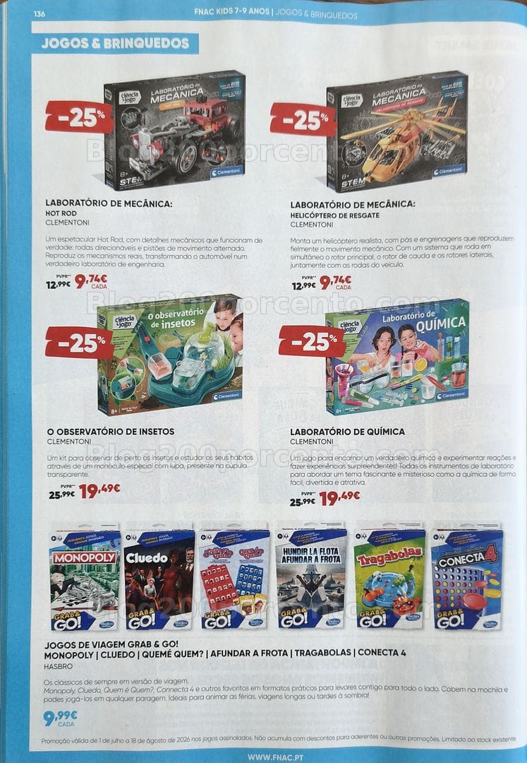 Antevisão Folheto FNAC Promoções de 1 julho a 18 agosto