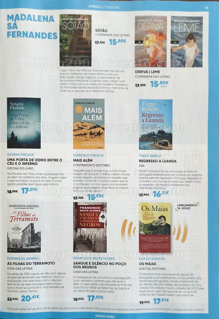 Antevisão Folheto FNAC Promoções de 1 julho a 18 agosto