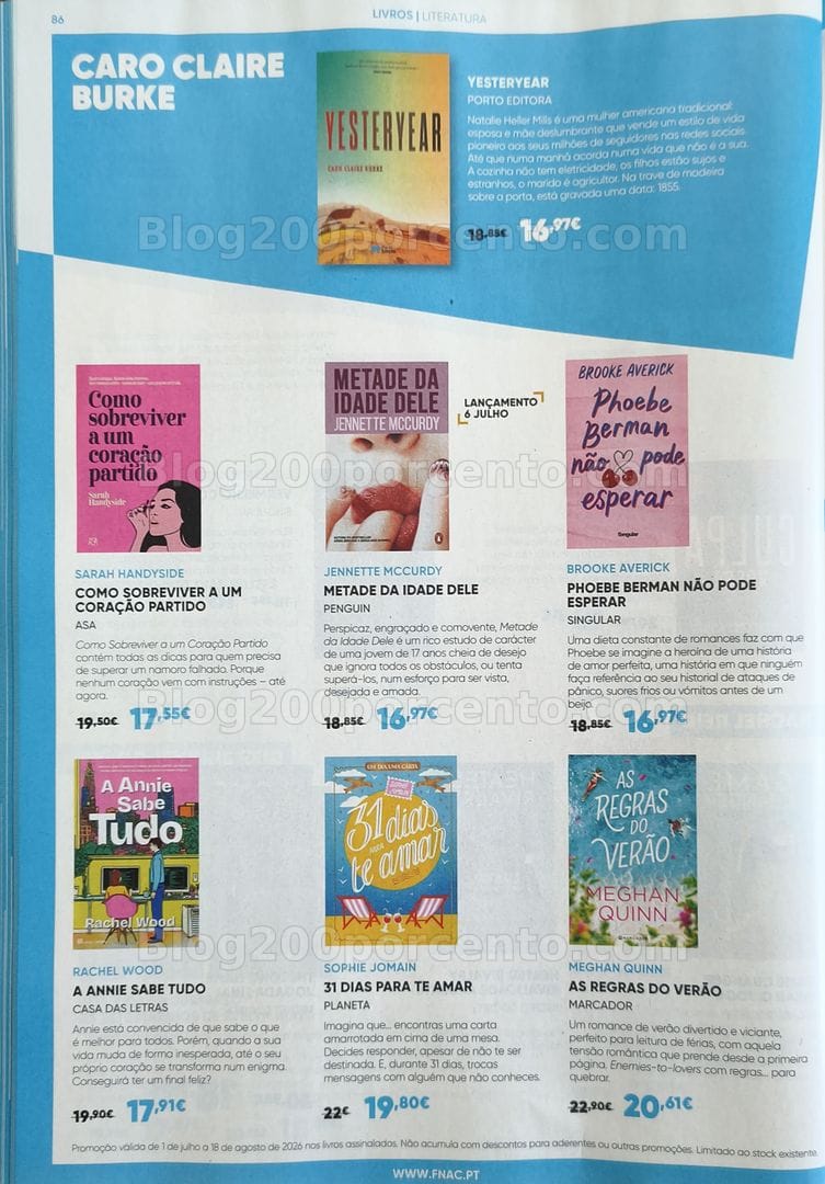 Antevisão Folheto FNAC Promoções de 1 julho a 18 agosto