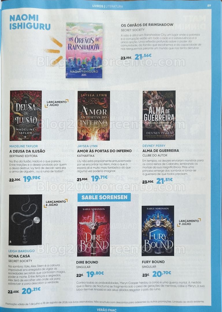 Antevisão Folheto FNAC Promoções de 1 julho a 18 agosto