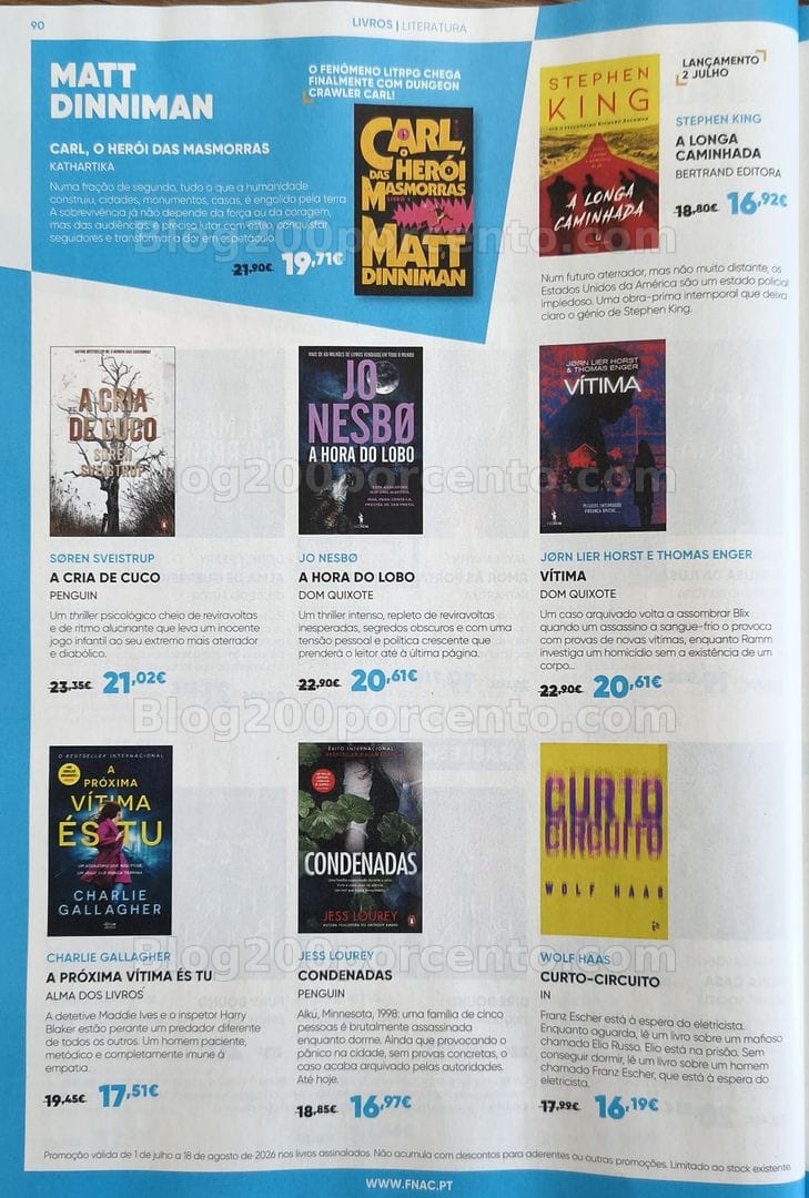 Antevisão Folheto FNAC Promoções de 1 julho a 18 agosto