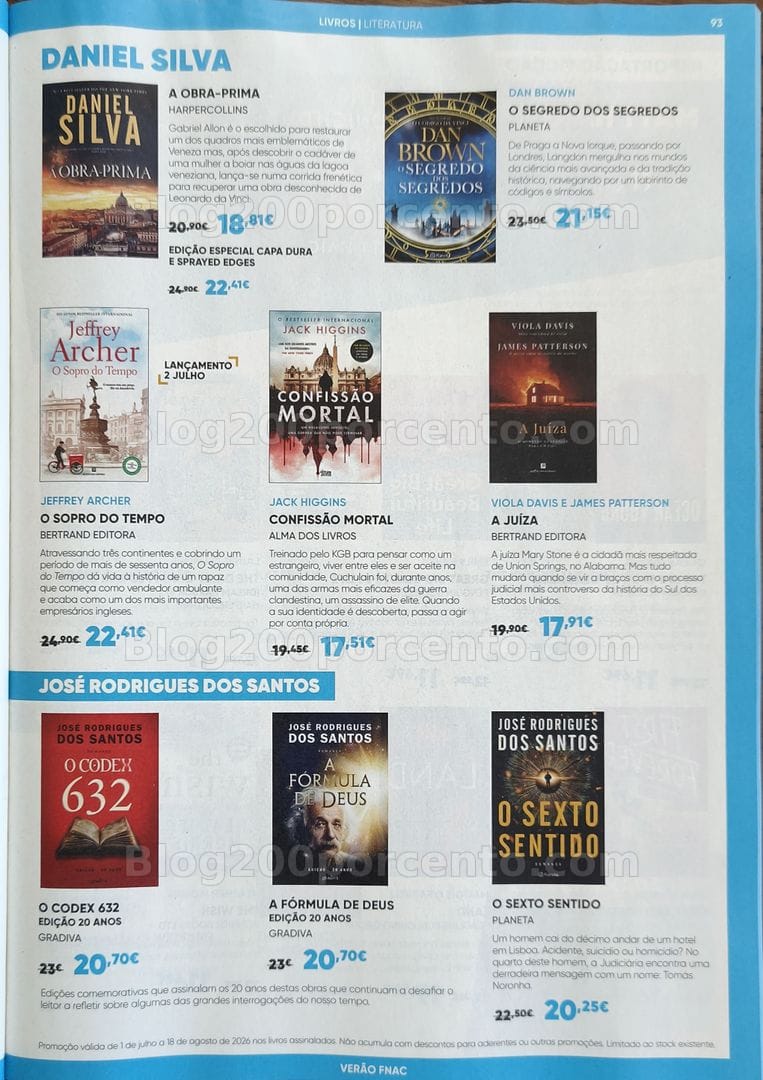 Antevisão Folheto FNAC Promoções de 1 julho a 18 agosto