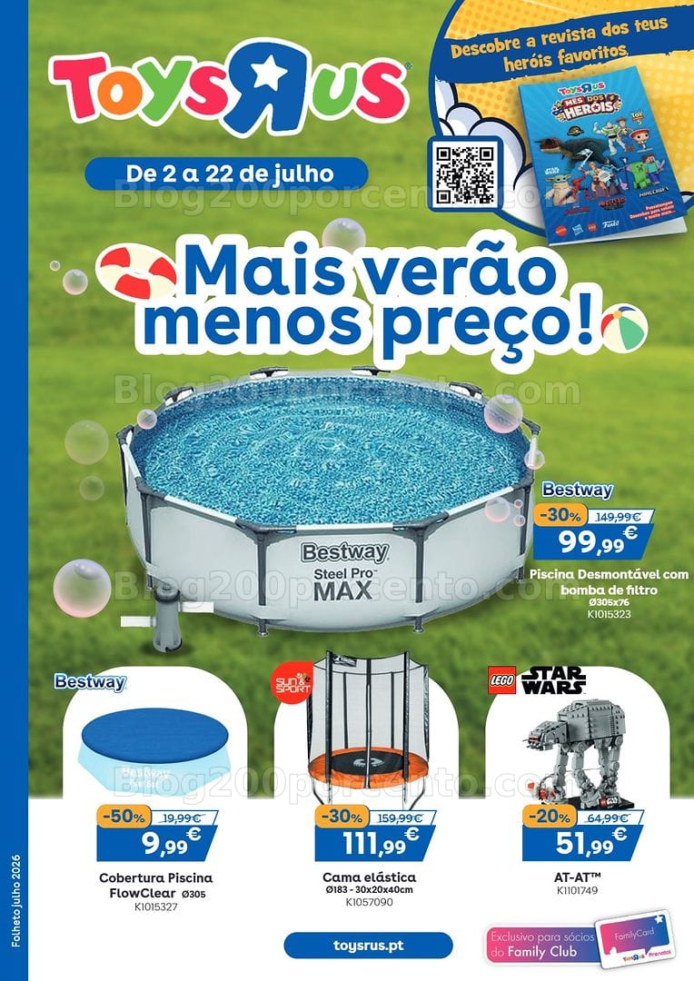 Antevisão Folheto TOYSRUS Verão Promoções de 2 a 22 julho