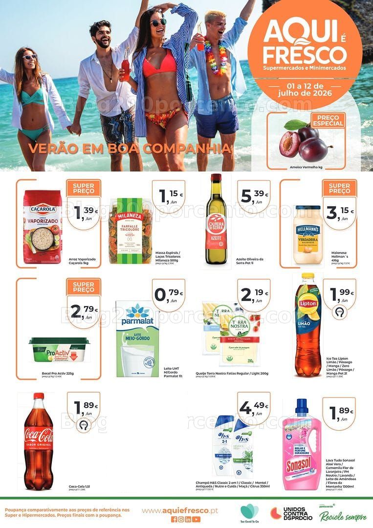 Antevisão Folheto AQUI É FRESCO Promoções de 1 a 12 julho