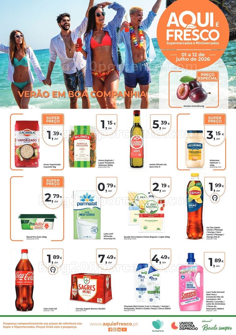 Antevisão Folheto AQUI É FRESCO Promoções de 1 a 12 julho