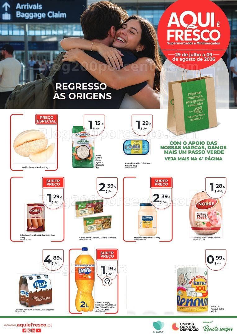 Antevisão Folheto AQUI É FRESCO Promoções de 29 julho a 9 agosto