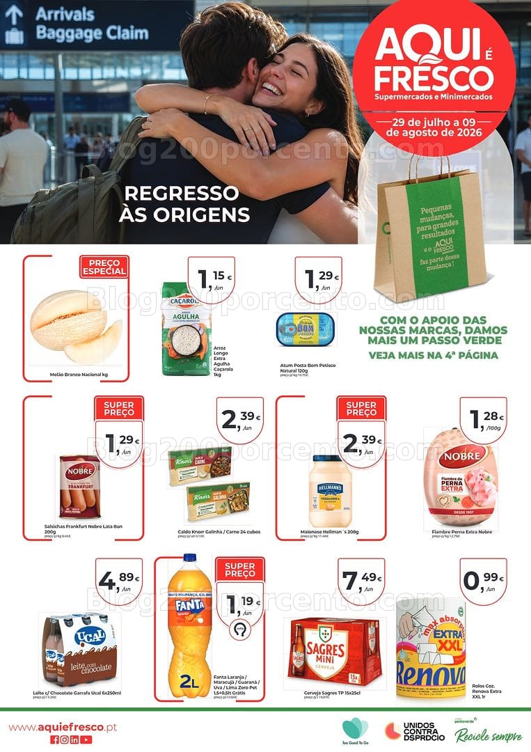 Antevisão Folheto AQUI É FRESCO Promoções de 29 julho a 9 agosto
