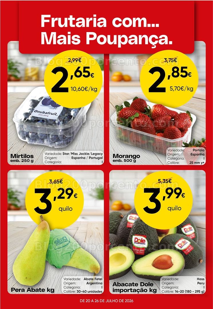 Antevisão Folheto FROIZ Promoções de 20 a 26 julho