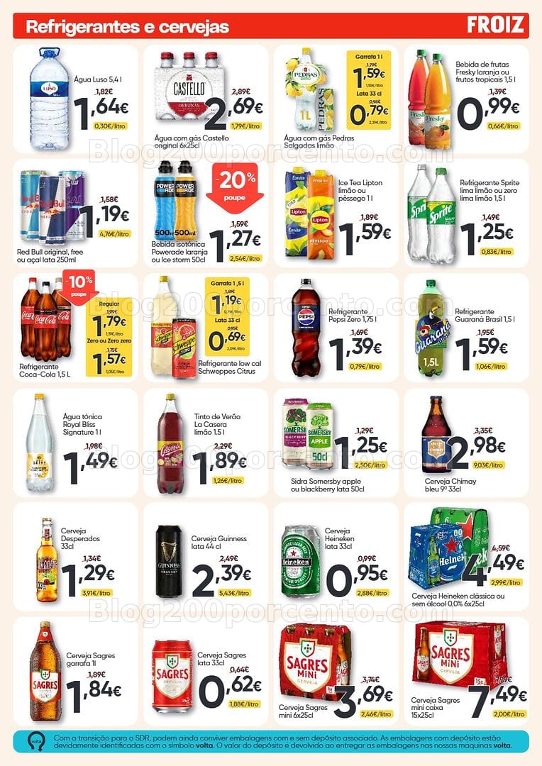 Antevisão Folheto FROIZ Promoções de 23 julho a 11 agosto