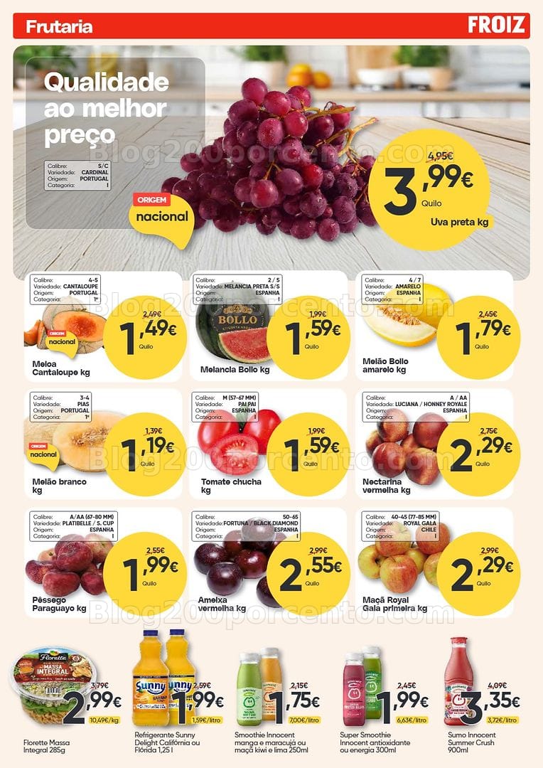 Antevisão Folheto FROIZ Promoções de 23 julho a 11 agosto