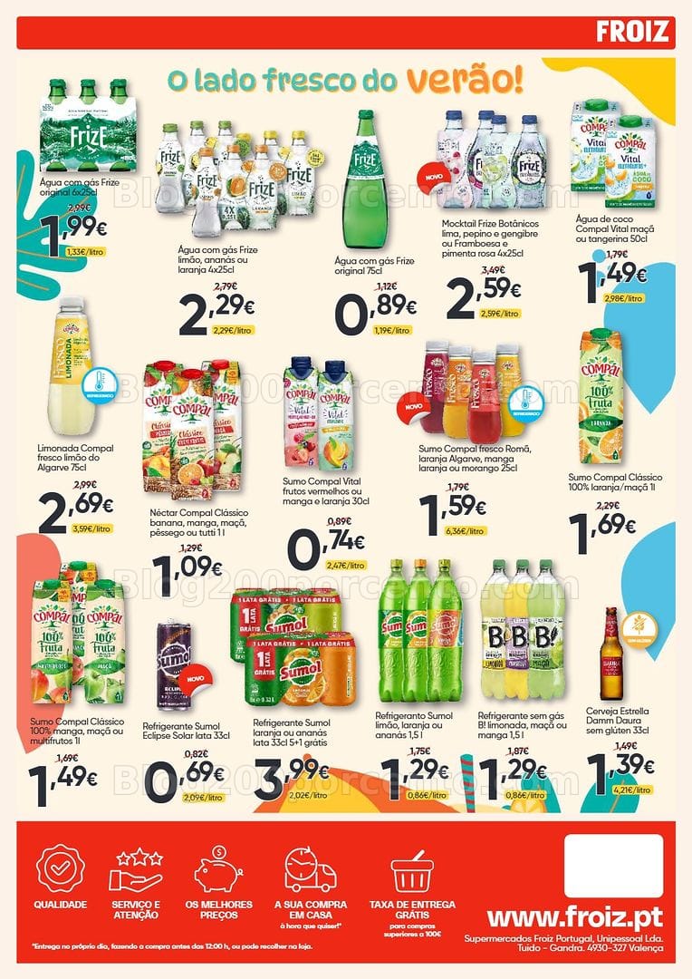 Antevisão Folheto FROIZ Promoções de 23 julho a 11 agosto