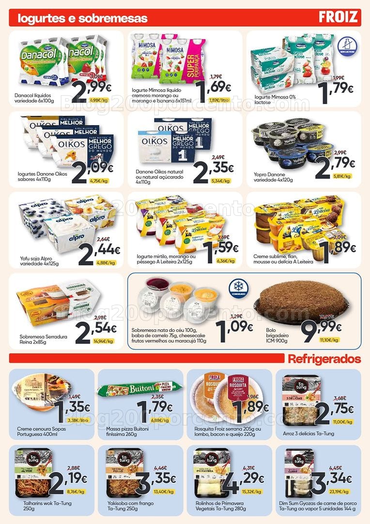 Antevisão Folheto FROIZ Promoções de 23 julho a 11 agosto