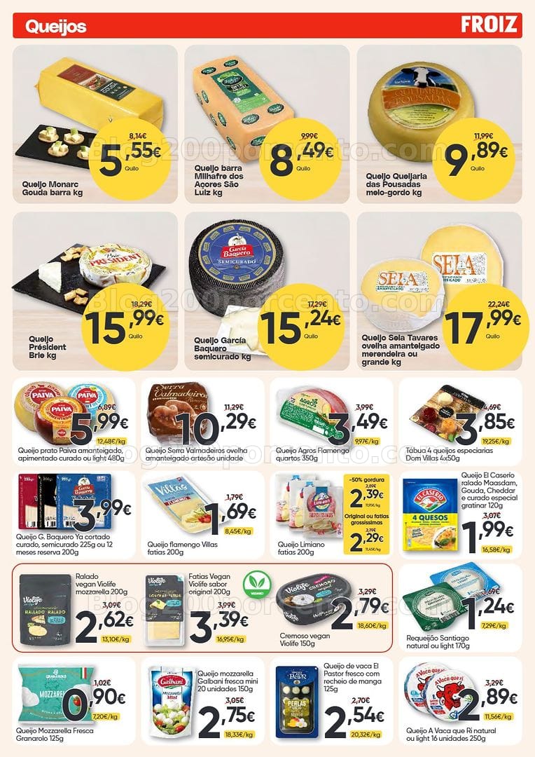 Antevisão Folheto FROIZ Promoções de 23 julho a 11 agosto