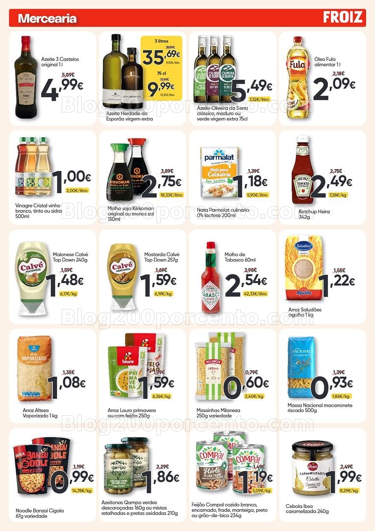 Antevisão Folheto FROIZ Promoções de 8 a 22 julho