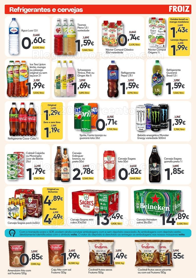 Antevisão Folheto FROIZ Promoções de 8 a 22 julho