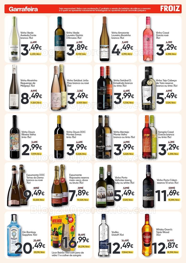 Antevisão Folheto FROIZ Promoções de 8 a 22 julho