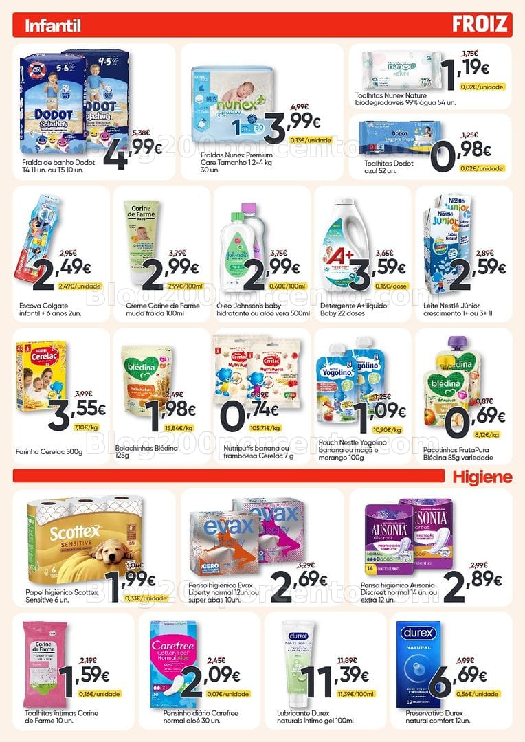 Antevisão Folheto FROIZ Promoções de 8 a 22 julho