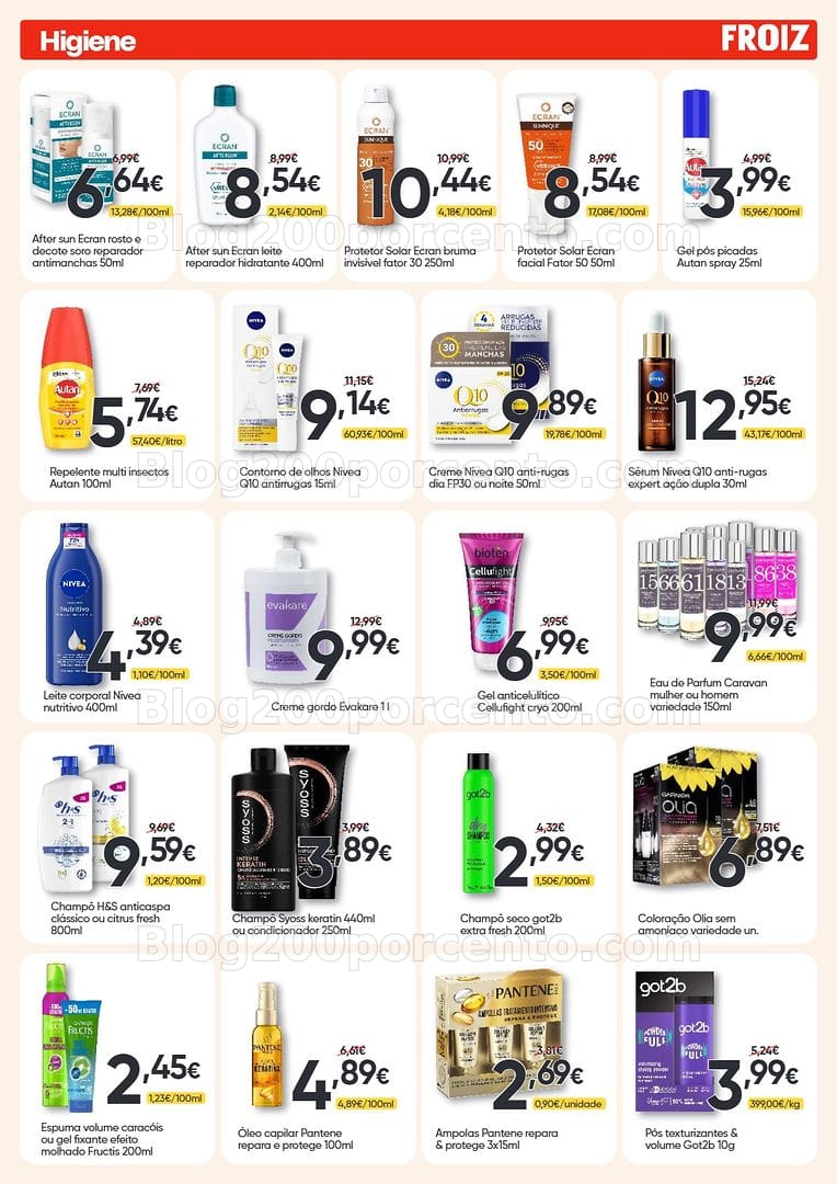 Antevisão Folheto FROIZ Promoções de 8 a 22 julho