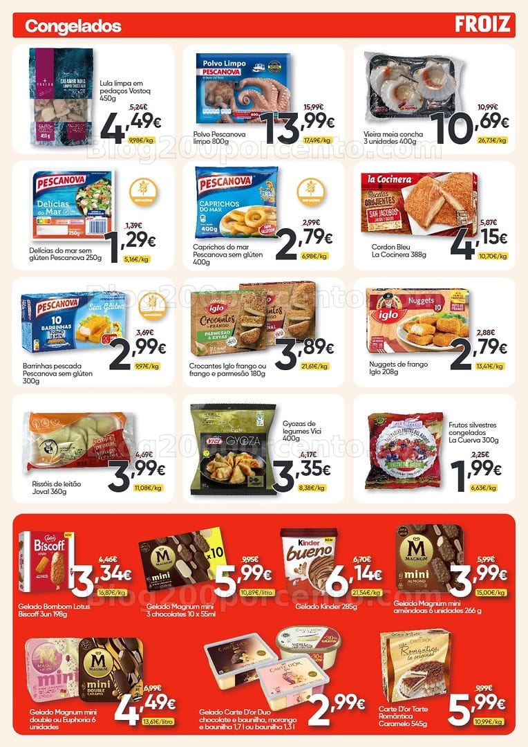 Antevisão Folheto FROIZ Promoções de 8 a 22 julho